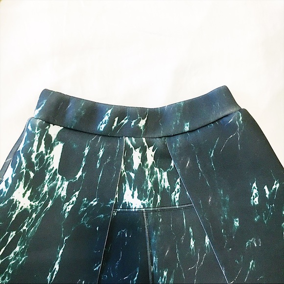Rocket x Lunch Marble Neoprene A line Mini Skirt - Picture 4 of 6